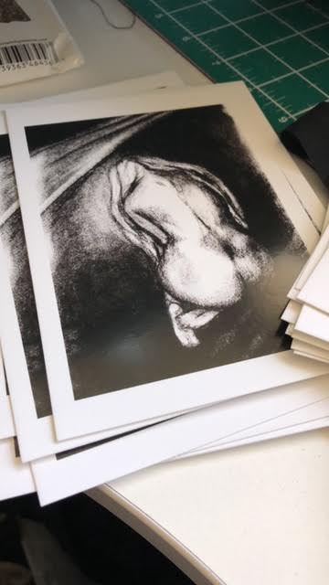 Savaged (Charcoal) - Postcard Print
