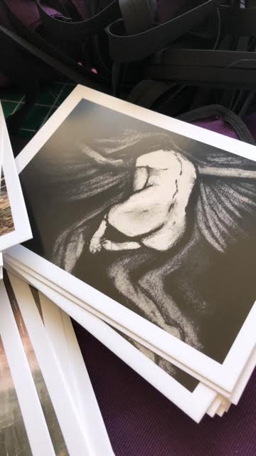 Empty Wishes (Charcoal) - Postcard Print