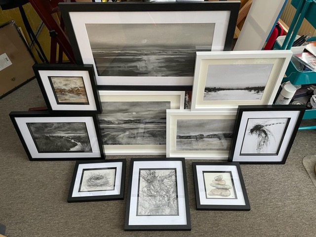 Collection of Michelle's work on display at Purfleet Brasserie 26th March to 7th May 2023
